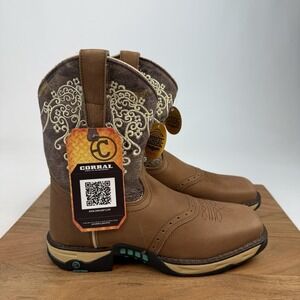New $133 Womens Corral Farm and Ranch Performance Western Boots Size 8.5 M